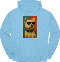 West Highland White Terrier Punk Dog Hoodie Gift For Dog Lover