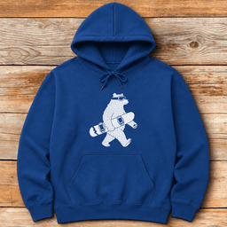Board Bear Hoodie Gift For Skier