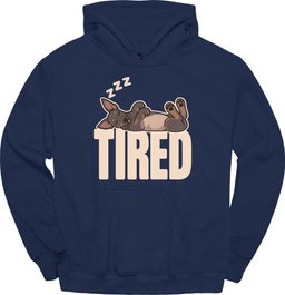 Xoloitzcuintli Tired Dog Hoodie Gift For Dog Lover