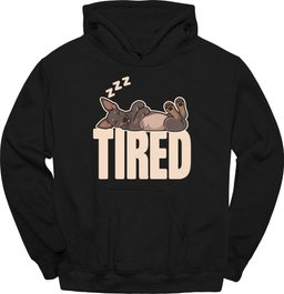 Xoloitzcuintli Tired Dog Hoodie Gift For Dog Lover