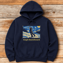 Gogh Snowboard Lady Hoodie Gift For Snowboarder