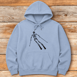 Dead Again Ski Turn Hoodie Gift For Skier