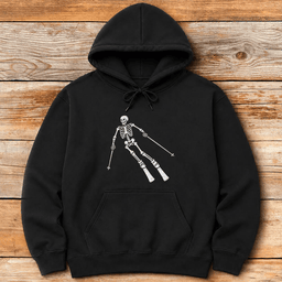 Dead Again Ski Turn Hoodie Gift For Skier