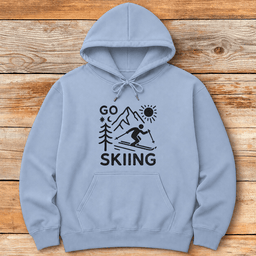 Go Skiing Hoodie Gift For Skier