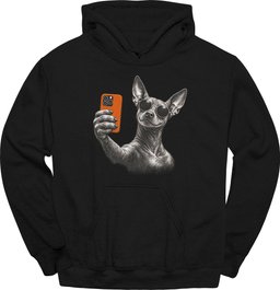 Xoloitzcuintli Selfie Dog Hoodie Gift For Dog Lover