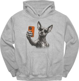 Xoloitzcuintli Selfie Dog Hoodie Gift For Dog Lover