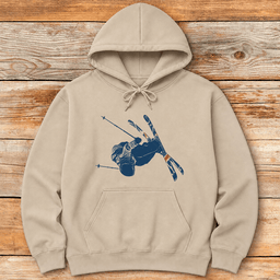 Bottoms Up Hoodie Gift For Skier
