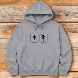 Brother Shreds Hoodie Gift For Skier