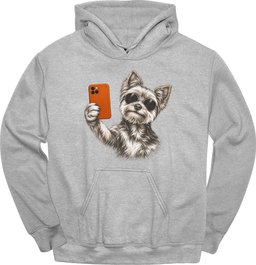 Yorkshire Terrier Selfie Dog Hoodie Gift For Dog Lover