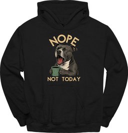 Staffordshire Bull Terrier Not Today Hoodie Gift For Dog Lover
