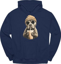 Staffordshire Bull Terrier Hipster Dog Hoodie Gift For Dog Lover