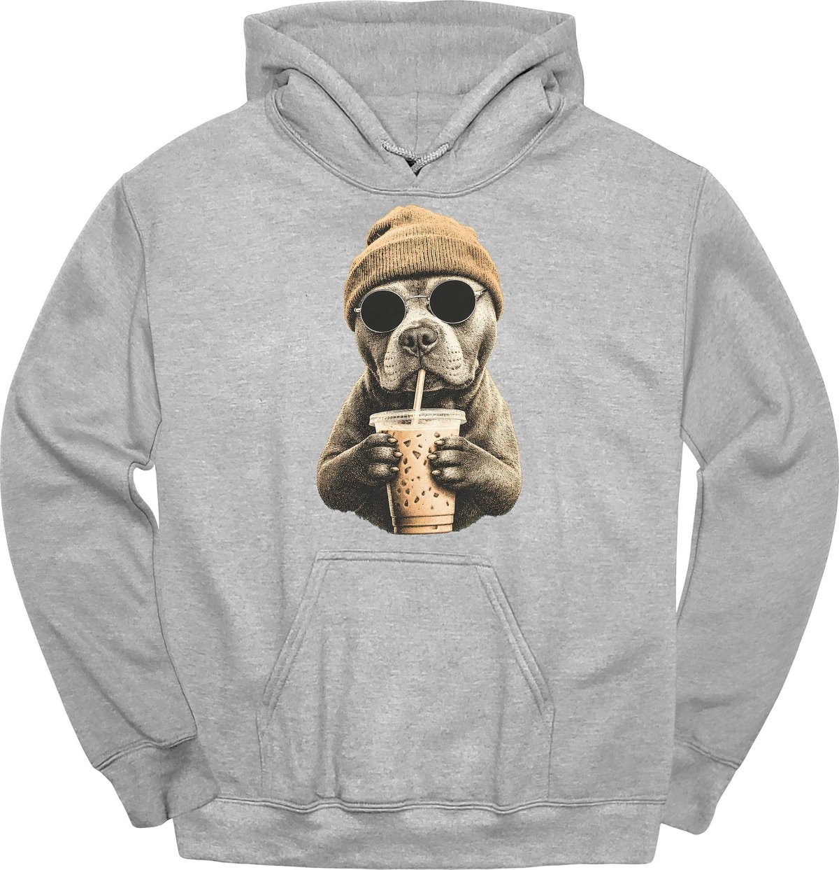 Staffordshire Bull Terrier Hipster Dog Hoodie Gift For Dog Lover