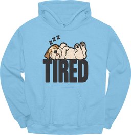 Sealyham Terrier Tired Dog Hoodie Gift For Dog Lover