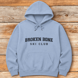 Broken Bone Ski Club Hoodie Gift For Skier