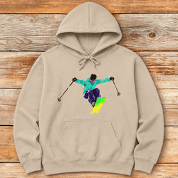 Big Drop Skier Hoodie Gift For Skier