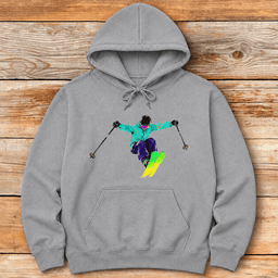 Big Drop Skier Hoodie Gift For Skier