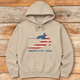 America Ski Flag 250 Hoodie Gift For Skier