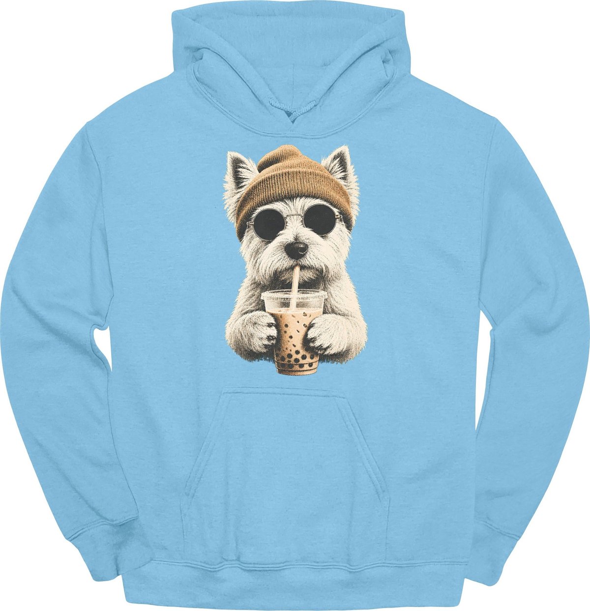 West Highland White Terrier Hipster Dog Hoodie Gift For Dog Lover