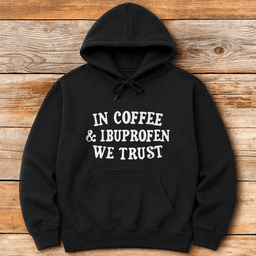 Coffee And Ibuprofen Hoodie Gift For Skier