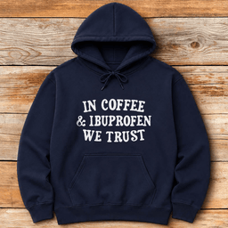 Coffee And Ibuprofen Hoodie Gift For Skier