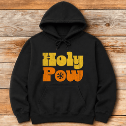 Holy Pow Hoodie Gift For Skier