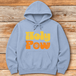 Holy Pow Hoodie Gift For Skier