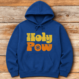 Holy Pow Hoodie Gift For Skier