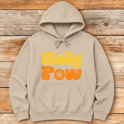 Holy Pow Hoodie Gift For Skier