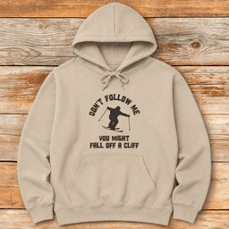 Dont Fall Ski Cliff Hoodie Gift For Skier
