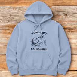 Hard Worker Hoodie Gift For Skier