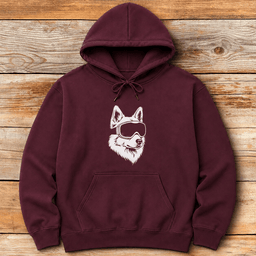 Hillside Husky Hoodie Gift For Skier