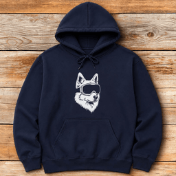 Hillside Husky Hoodie Gift For Skier