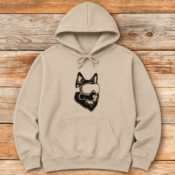 Hillside Husky Hoodie Gift For Skier