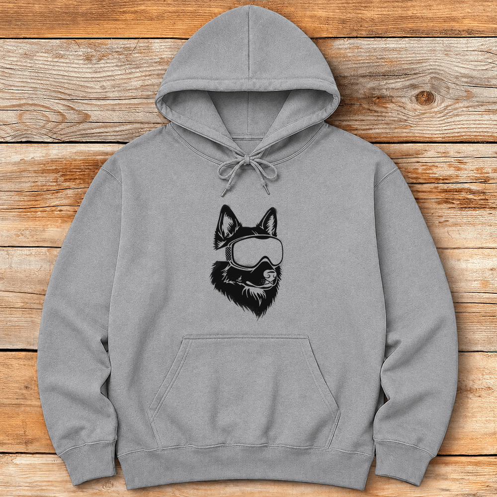 Hillside Husky Hoodie Gift For Skier