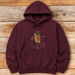 Hot Doggin Hoodie Gift For Skier