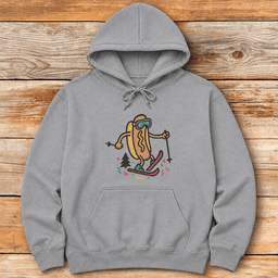Hot Doggin Hoodie Gift For Skier