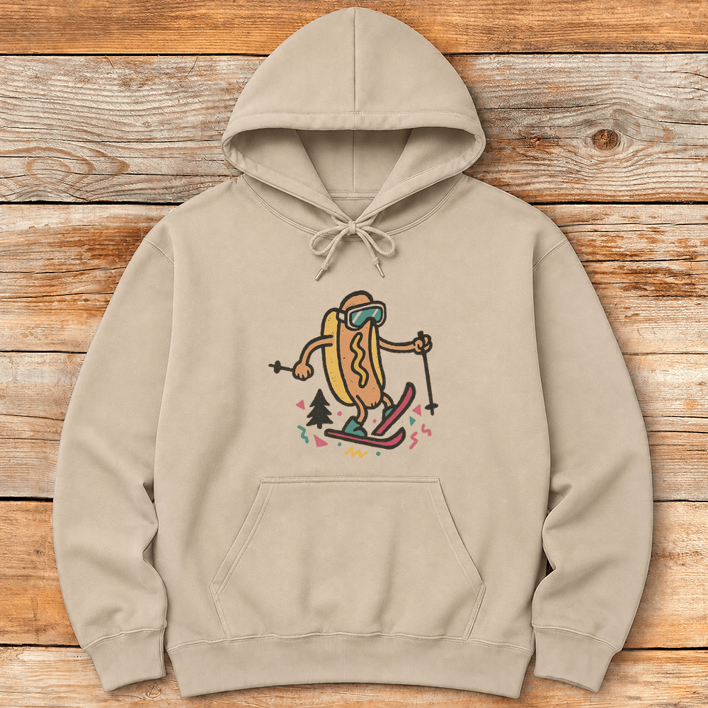 Hot Doggin Hoodie Gift For Skier