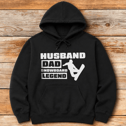 Husband Dad Snowboard Legend Hoodie Gift For Dad