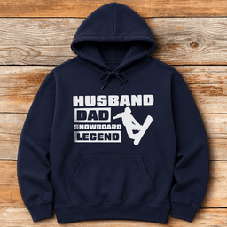 Husband Dad Snowboard Legend Hoodie Gift For Dad