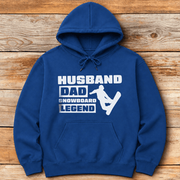 Husband Dad Snowboard Legend Hoodie Gift For Dad