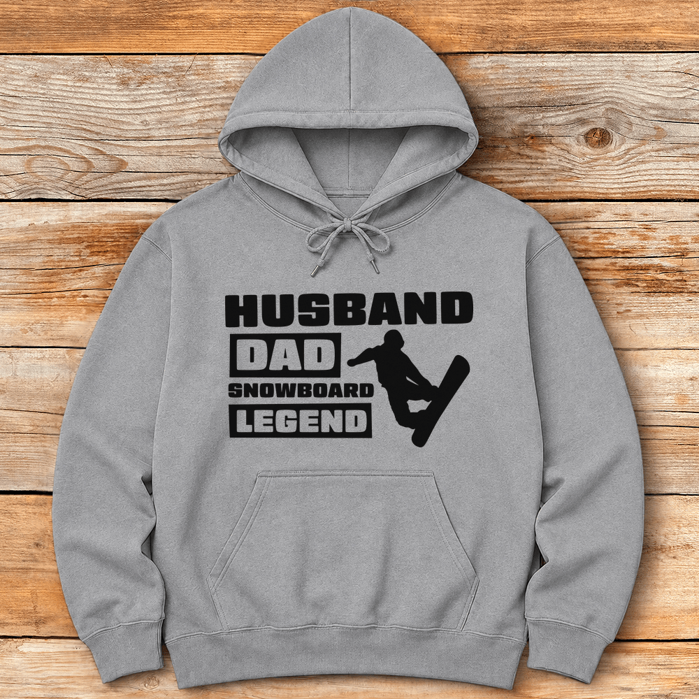 Husband Dad Snowboard Legend Hoodie Gift For Dad