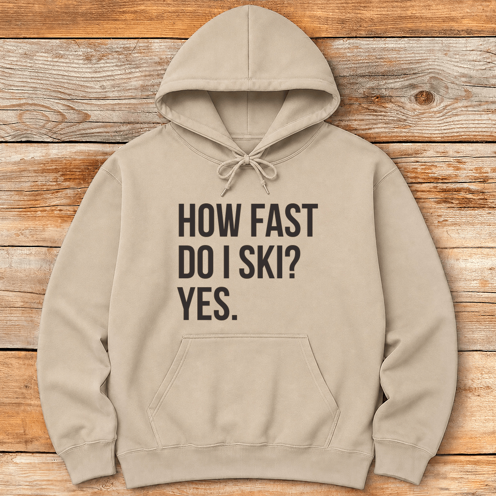 How Fast Hoodie Gift For Skier