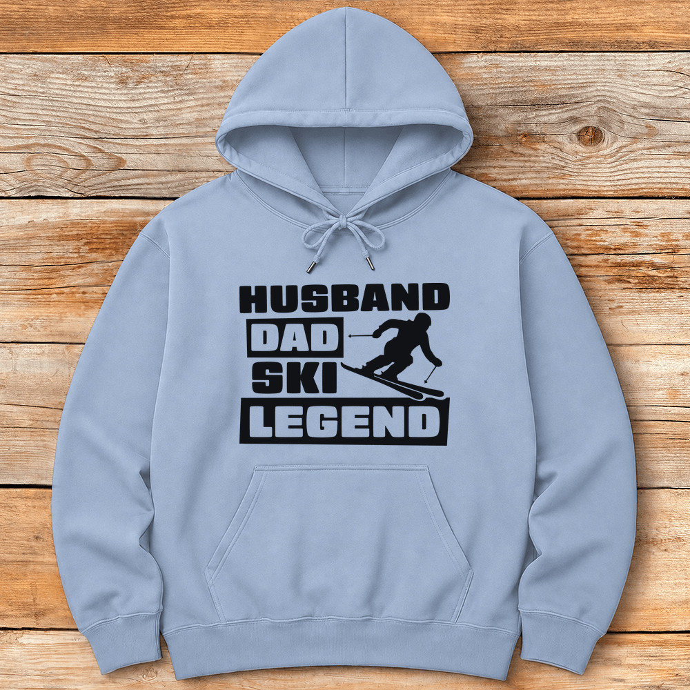 Husband Dad Ski Legend Hoodie Gift For Dad