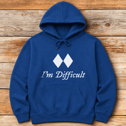 Im Difficult Hoodie Gift For Skier