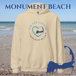 Favorite Beach For The Love Of Monument Beach Unisex Hoodie Gift For Cape Cod Lover
