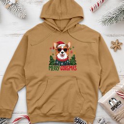 Merry Corgmas Unisex Midweight Hoodie