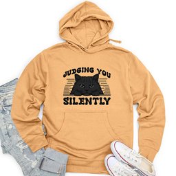 Judging You Silently Unisex Midweight Hoodie