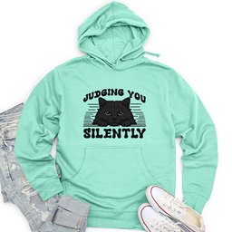 Judging You Silently Unisex Midweight Hoodie