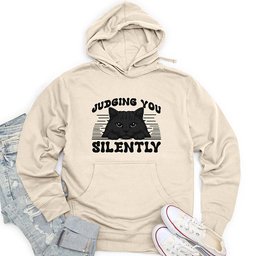 Judging You Silently Unisex Midweight Hoodie