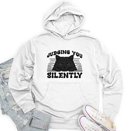 Judging You Silently Unisex Midweight Hoodie